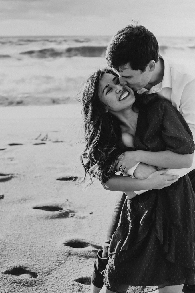 Anna and Jared's Half Moon Bay Engagement session on the beach