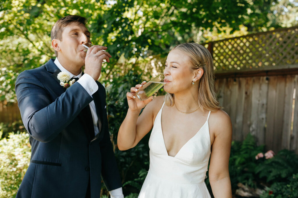 Champagne-toast-Backyard-Seattle-Wedding-by-Jaime-Denise-Photography