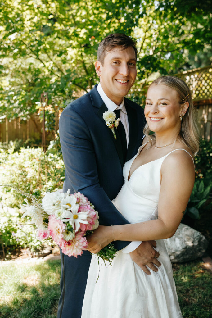 Portait-of-Backyard-Seattle-Wedding-by-Jaime-Denise-Photography