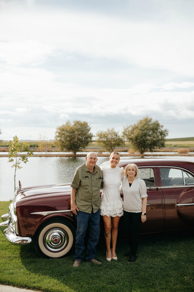 GrandparentsEngagement session on family property in Royal City, WA