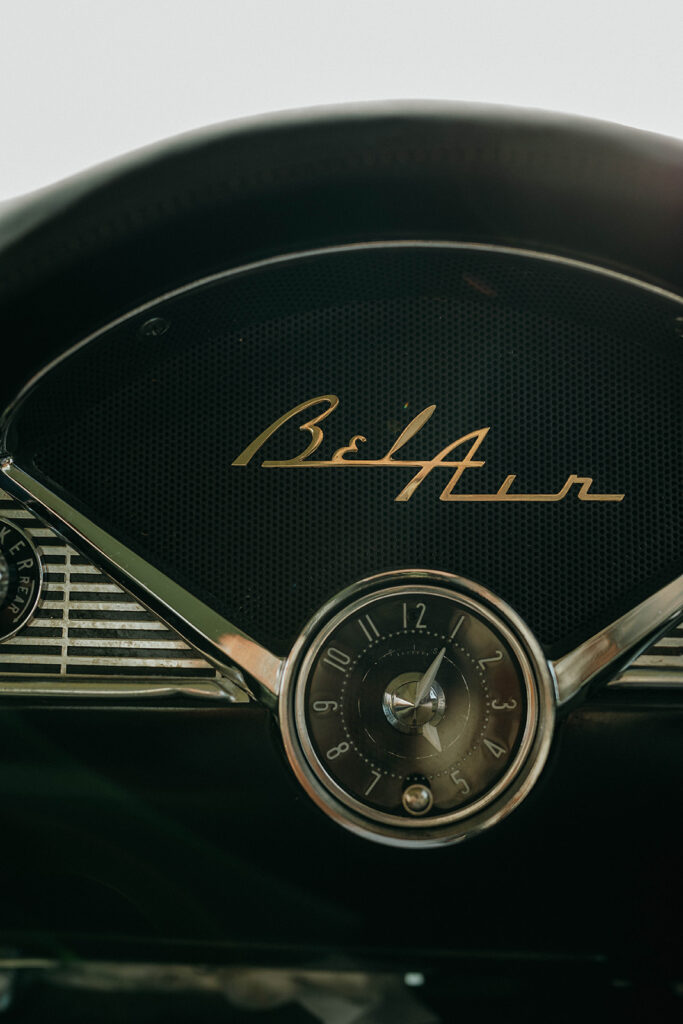 Bel Air vintage car logo.