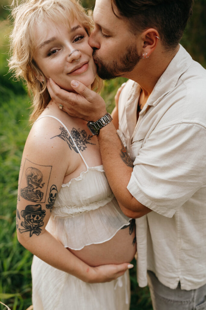 sunset maternity session in spokane, wa with jaime Denise photo
